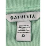 Athleta  Uptempo Ribbed Henley Top Mint Green Long Sleeve Stretch Women’s 3X Photo 5
