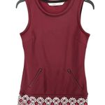 Athleta Dress XXS Port Wine Red Fleece Hot When You're Not Tech Athleisure Cozy Photo 1