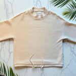 Varley  Alden Short Sleeve Sweatshirt – Cream / Doublesoft Fabric – Size M Photo 0