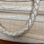 Elaine Turner Woven Cream Leather & Raffia Shoulder Bag Photo 10