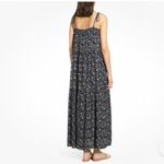 Hinge  Anthropologie Blue Floral Print Tiered Maxi Dress(Size XS) Photo 1