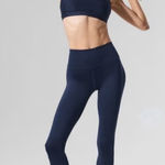Alo Yoga NWOT High Waist Airlift Leggings Navy Blue Size L Photo 0