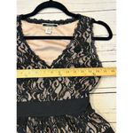 NIKIBIKI Dress Black Lace V Neck Sleeveless A Line Work Women Small Photo 7