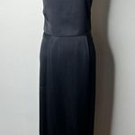 ZARA Black Satin Open Back Jumpsuit Photo 0