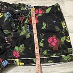 Pam & Gela  Black Floral High Waist Shorts Size Large Photo 9