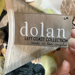 Dolan Left Coast Collection Tank Pink Black Floral Front Beige Back Faux Wrap‎ Size XL Photo 2