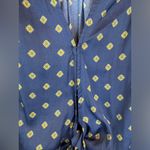 Free People Women’s Mornings In Marrakesh Tie Front Navy Silky Tank Top Size S Photo 6