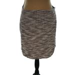 Max Studio Skirt Womens Size Large Brown Tweed Academia Old Money Mini Preppy Photo 2