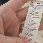 frame denim FRAME Womens Le Crop Mini Boot 8 Ivory Cream Cotton High Rise Photo 3