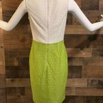 Floral White with Light Green Size 4 Dress #008 Photo 4