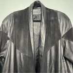 Preston & York Vintage 90s  Black Leather Patchwork Open Jacket Women’s Size S Photo 2