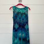 R & M Richards R&M Richard’s Women’s 6 Blue Patterned Maxi Dress Photo 4