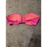 Victoria's Secret Victoria’s Secret Bikini Top 32D Pink Floral Strapless Bandeau Swimwear Photo 1