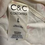 C&C California Floral Print Blouse Top Women's Size L Long Sleeve Casual Photo 3