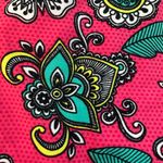 LuLaRoe Tall & Curvy Plus Size 1X Vibrant Pink Polka Dot Paisley Floral Leggings Photo 4