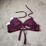 Kona Sol  Plum Purple Bikini Top SIZE L Photo 1