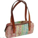 Fossil Floral/ Paisley Satchel Purse Photo 0
