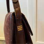 Givenchy Vintage 1970s Rare‎ Bordeaux Script Shoulder Bag Purse Made In Spain Photo 6