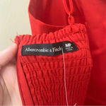 Abercrombie & Fitch Camille Midi Dress in Red Size Medium Petite NWT New Photo 12