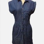  100%Tensel Merona Women Short Sleeve Dress Xsmall Denim Tencel Photo 0