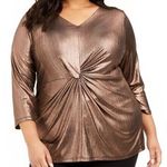 Alfani  Metallic Twist-Front Top Photo 0