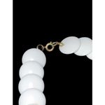 Avon Vintage White Geometric Necklace & Stretchy Bracelet In Original Box Photo 3