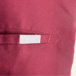 FIGS  Casma Three-Pocket Scrub Top Size Small Burgundy PO 1619 FW1100 Photo 2