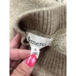 &merci &merci Sweater‎ Floral Brown Small Acrylic Cotton Poly Blend Cropped Floral Photo 3