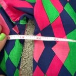 Escapada Living Top 3/4 Sleeve Size M Pink Navy Green Colorful Lightweight Photo 4