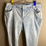 Lane Bryant size 26 acid wash curvy high rise pedal Photo 7