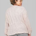 Wild Fable NWT Dusty Rose Pink Purple Open Knit Front Cardigan Shrug New Photo 1
