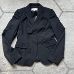 Banana Republic NWT Women's Black Wool-Blend 2-Button Blazer Size 4 Photo 0