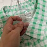 Davi & Dani DANI & DAVI Gingham Green & White Cottage core Button Down Midi Dress | size M Photo 8