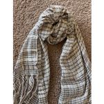Vintage VTG Signature Echo Plaid Stripe Check Fringe Scarf Wrap Accessory Photo 3