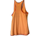 The North Face !! Orange & Pink Stripe Detail Logo Razor Back Tank Sz. Med. Photo 1