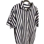 A New Day  Striped Shirtdress Size Medium Navy White Stripe Photo 2