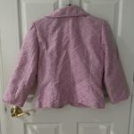 ECI Pink Quilted Women's Jacket Vintage  with embellished button size 6 Photo 3