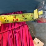 Sunny Leigh Vibrant Pink Wide Leg Pleated Drawstring/Elastic Waist Pants, Size L Photo 7