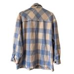 HFX Women's Long Sleeve Cozy Shacket Shirt Jacket Farmcore Large Blue Photo 2