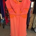BCBGMAXAZRIA SILKY CHIFFON MIDI DRESS Photo 1