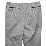 Talbots Stretch Black & White Basket Weave Flat Front Capri Pants Size 4 EUC Photo 3