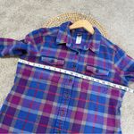 Patagonia Women’s Organic Cotton Long-Sleeved Fjord Flannel Shirt Oasis Blue 12 Photo 12