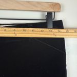 Theory  Pants Womens 2 Black Velvet Flat Front Flared Leg Classic Whimsigoth Dark Photo 5