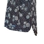 Lands' End Insulated Vest Black White Snowflakes Womens Size Medium Petite New Photo 4