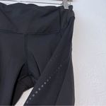 Lululemon  Womens Black Mesh Capri Crop Leggings 6 Photo 4