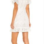 Tularosa  Kassie Mini Dress in White Lace Small Photo 1
