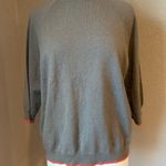 Brunello Cucinelli  Cashmere Sweater Light Brown with Orange Trim Small Photo 0