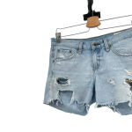 Rag and Bone  Boyfriend Shorts in‎ Dixon Blue Wash Distressed Denim Size 26 Photo 3