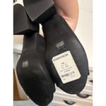 Eileen Fisher Black Suede Block Heel Mules Open Toe Slip On Women's Shoes Photo 5