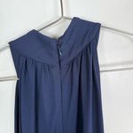 Michael Kors Collection Navy Sleeveless Draped Jumpsuit Blue Size 8 Photo 5